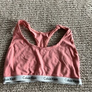 Calvin Klein Coral Racerback Bra